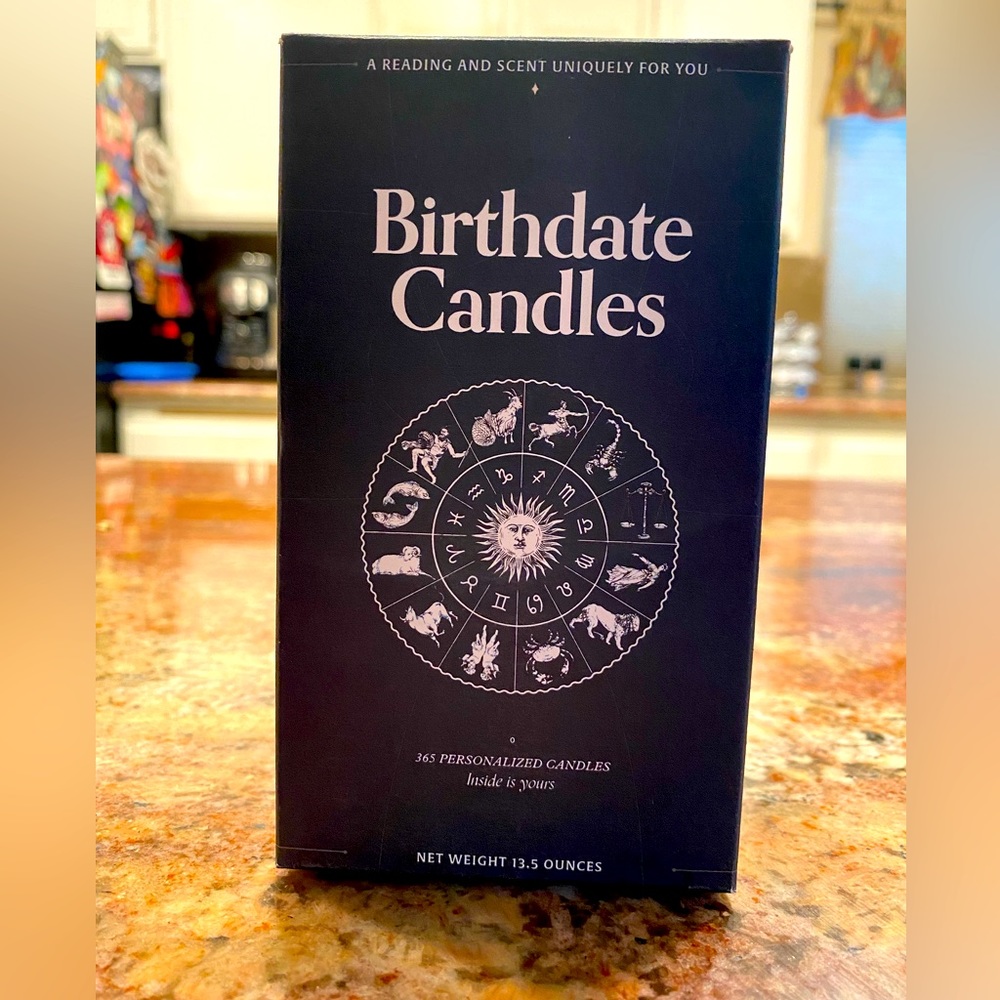 October 6th ♎️ New in box Birthdate candle